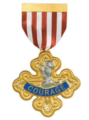 Wizard Of Oz Cowardly Lion Costume Badge Of Courage