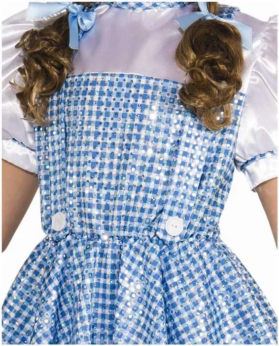 Wizard of Oz Sequined Dorothy Girls Book Week Costume