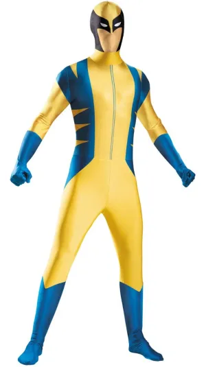 Wolverine Mens Yellow Skin Suit Costume