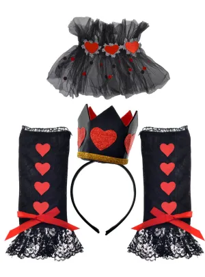 Wonderland Queen of Hearts 3 Piece Costume Accessory Set