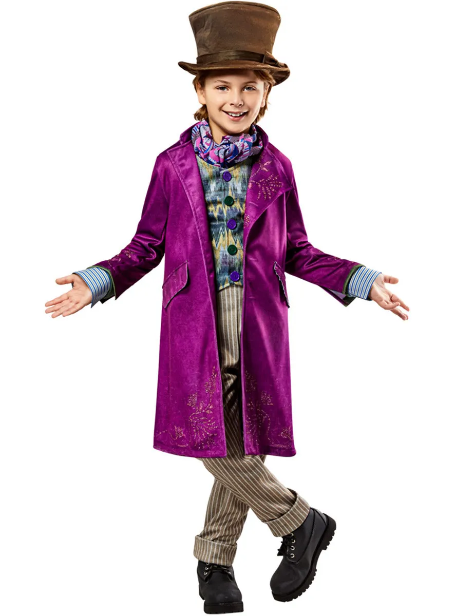 Wonka Movie Premium Boys Willy Wonka Costume
