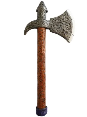 Wooden Look Viking Axe Costume Weapon