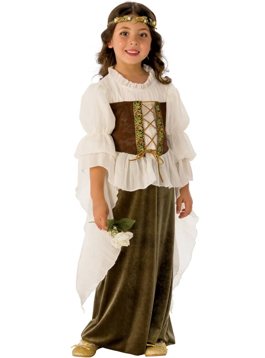 Woodland Girls Medieval Fancy Dress Costume