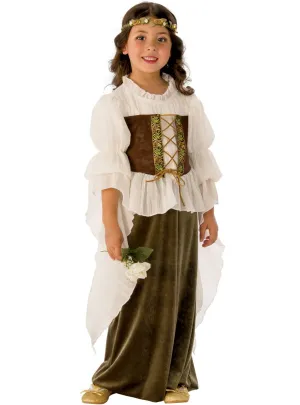 Woodland Girls Medieval Fancy Dress Costume
