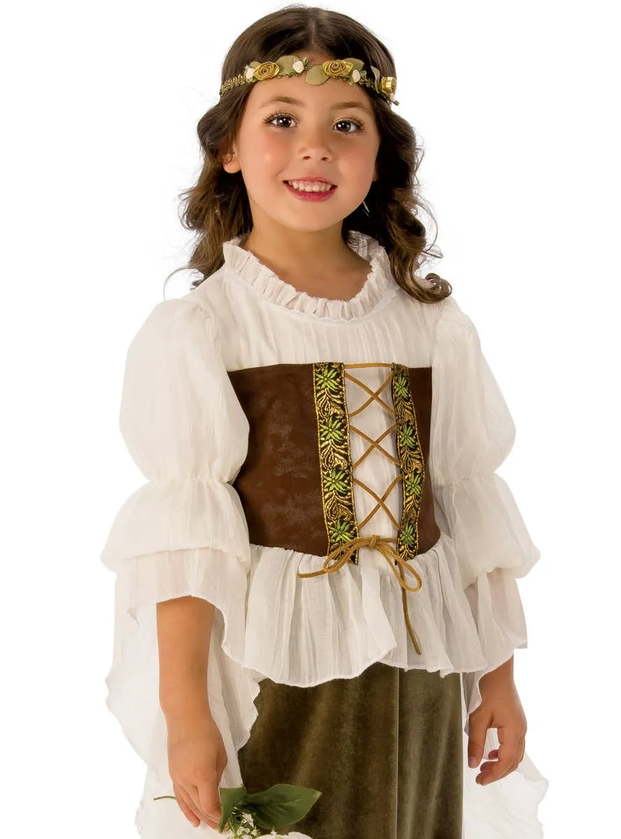 Woodland Girls Medieval Fancy Dress Costume