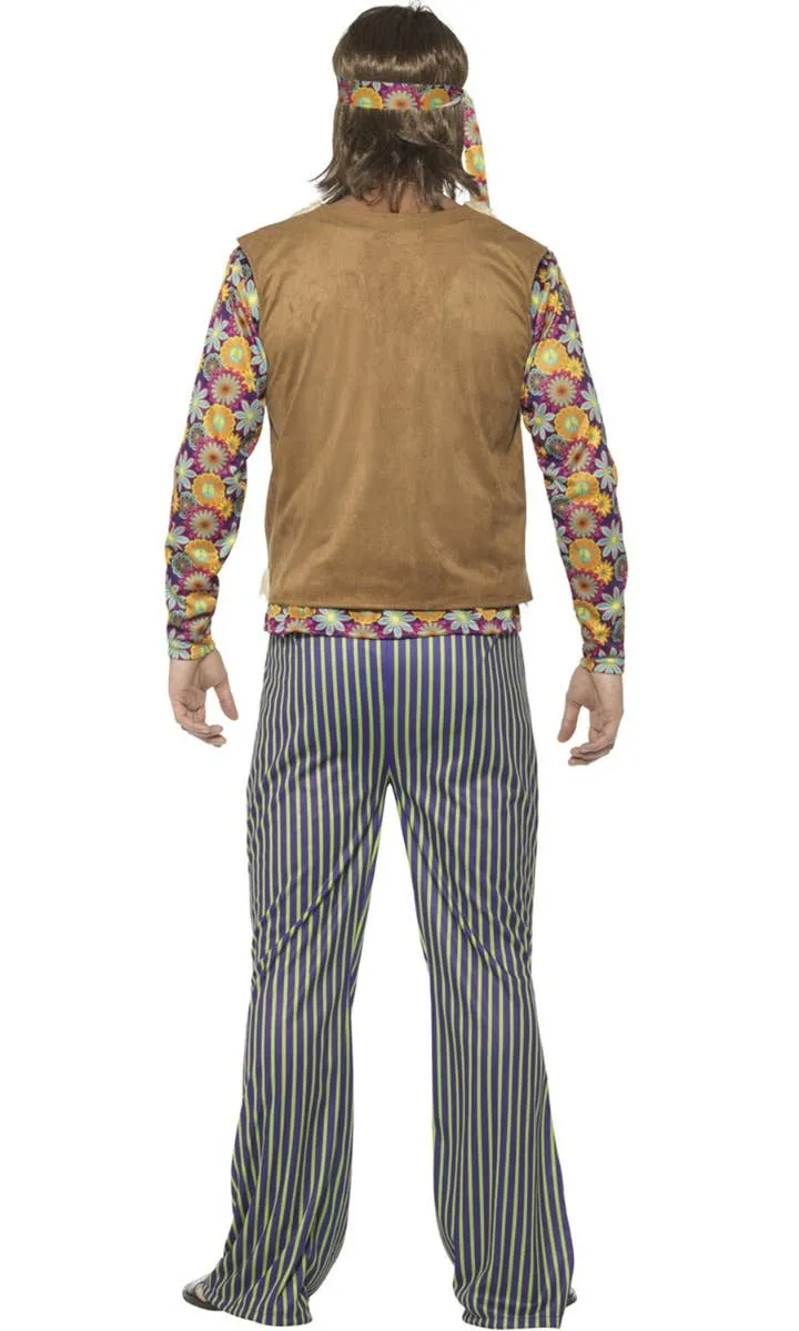 Woodstock Hippie Singer Mens 60s Costume