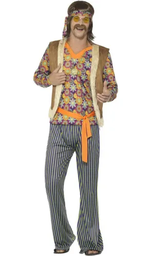 Woodstock Hippie Singer Mens 60s Costume