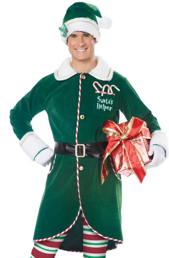 Workshop Elf Mens Deluxe Christmas Costume