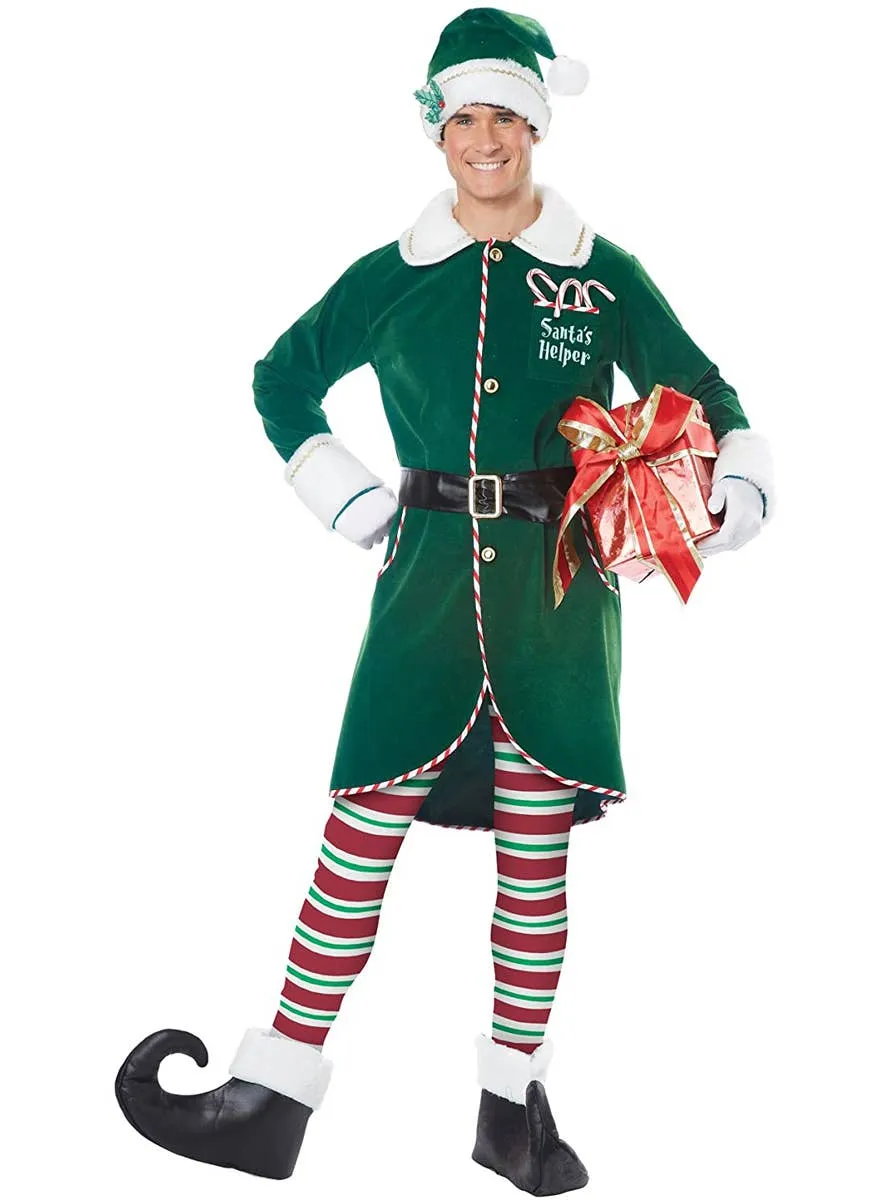 Workshop Elf Mens Deluxe Christmas Costume