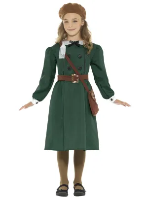 WW2 Evacuee Girls Fancy Dress Costume