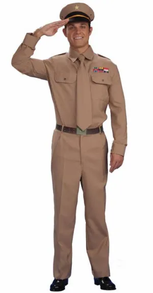 WWII Army General Mens 1940s Dress Up Costume