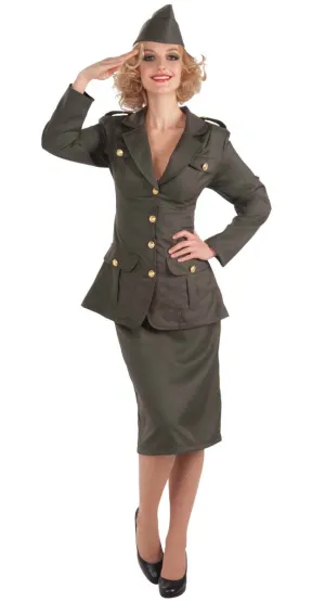WWII Army Girl Womens 1940s Costume