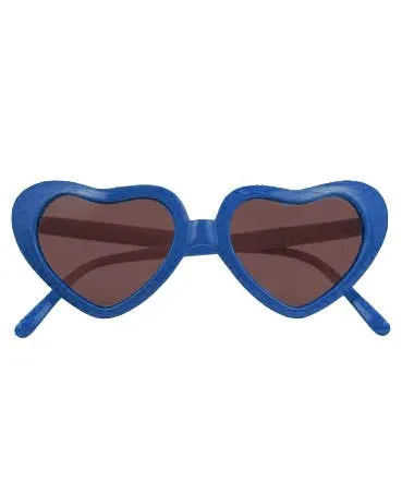 XLarge Blue Heart Shaped Sunglasses