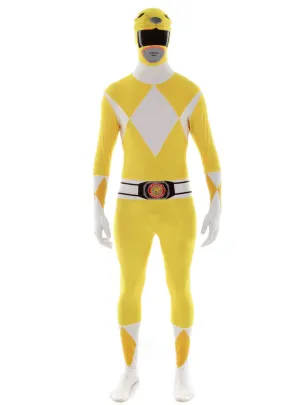 Yellow Power Ranger Morphsuit Mens Costume