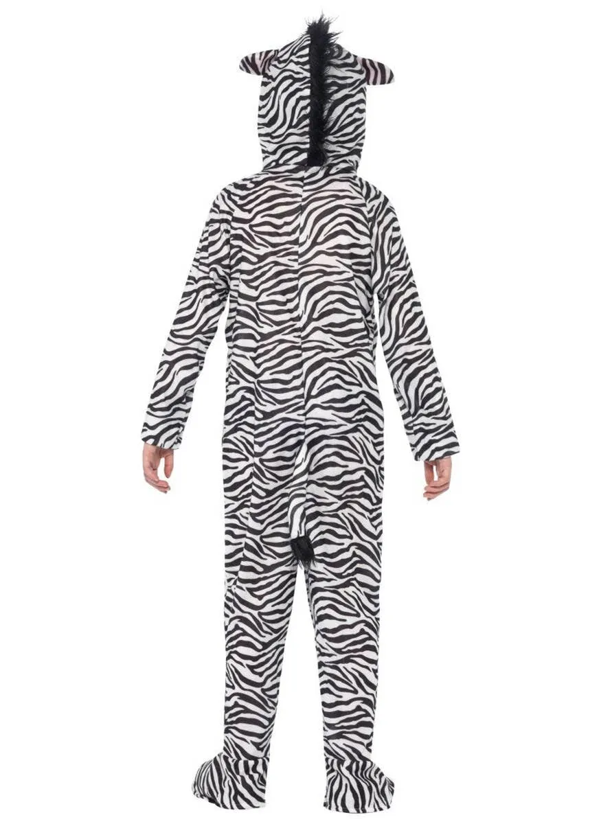 Zebra Onesie Kids Comfy Animal Costume