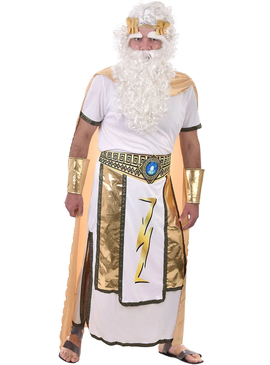 Zeus God Of Thunder Mens Ancient Greek Costume