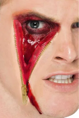Zipper Scar Halloween Latex Wound