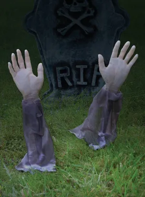 Zombie Arm Lawn Stakes Halloween Decoration