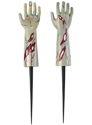 Zombie Arm Stakes Halloween Decoration
