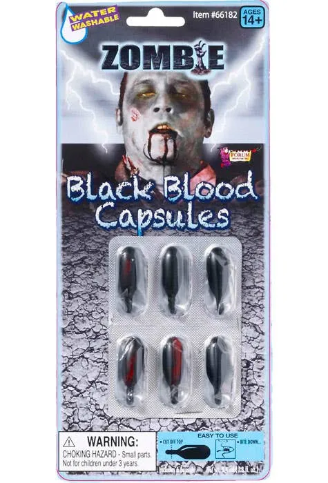 Zombie Black Blood Capsules Special Effects