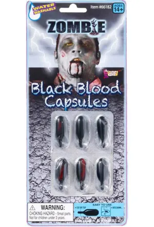 Zombie Black Blood Capsules Special Effects