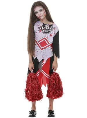 Zombie Cheerleader Girls Halloween Costume