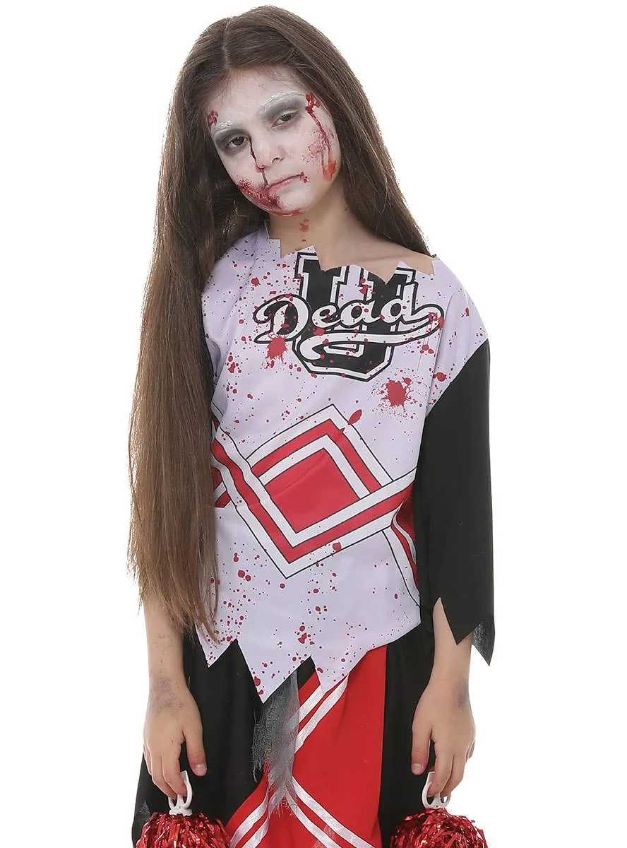 Zombie Cheerleader Girls Halloween Costume