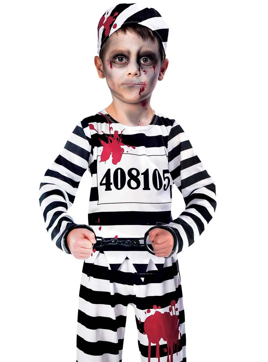Zombie Convict Boys Halloween Costume
