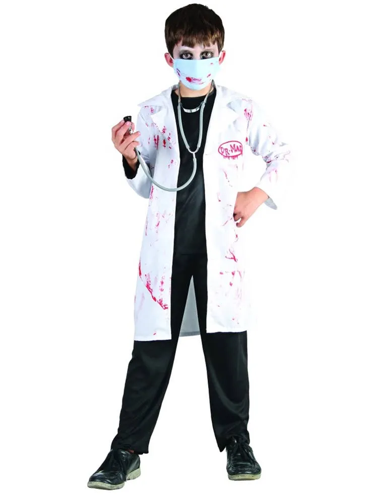 Zombie Doctor Boys Bloody Halloween Costume