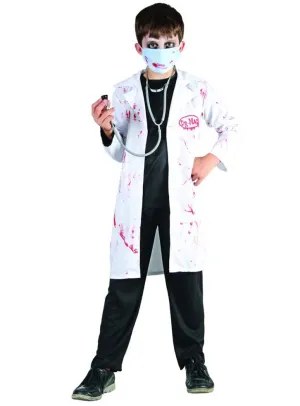 Zombie Doctor Boys Bloody Halloween Costume
