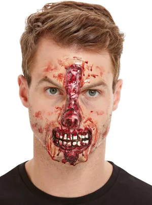 Zombie Exposed Mouth and Nose Halloween Prosthetic