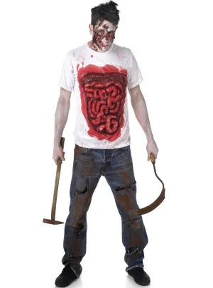 Zombie Guts Mens Halloween Costume Top