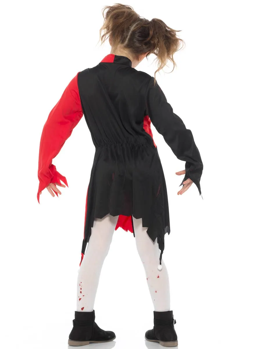 Zombie Harlequin Girls Halloween Costume