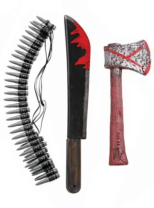 Zombie Hunter Costume Weapon Accessory Kit