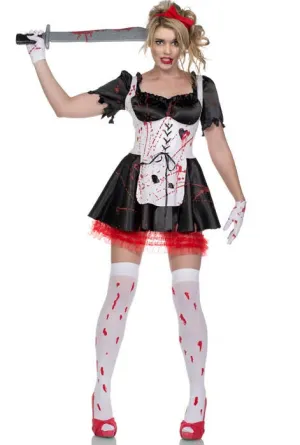 Zombie Malice in Wonderland Womens Halloween Costume