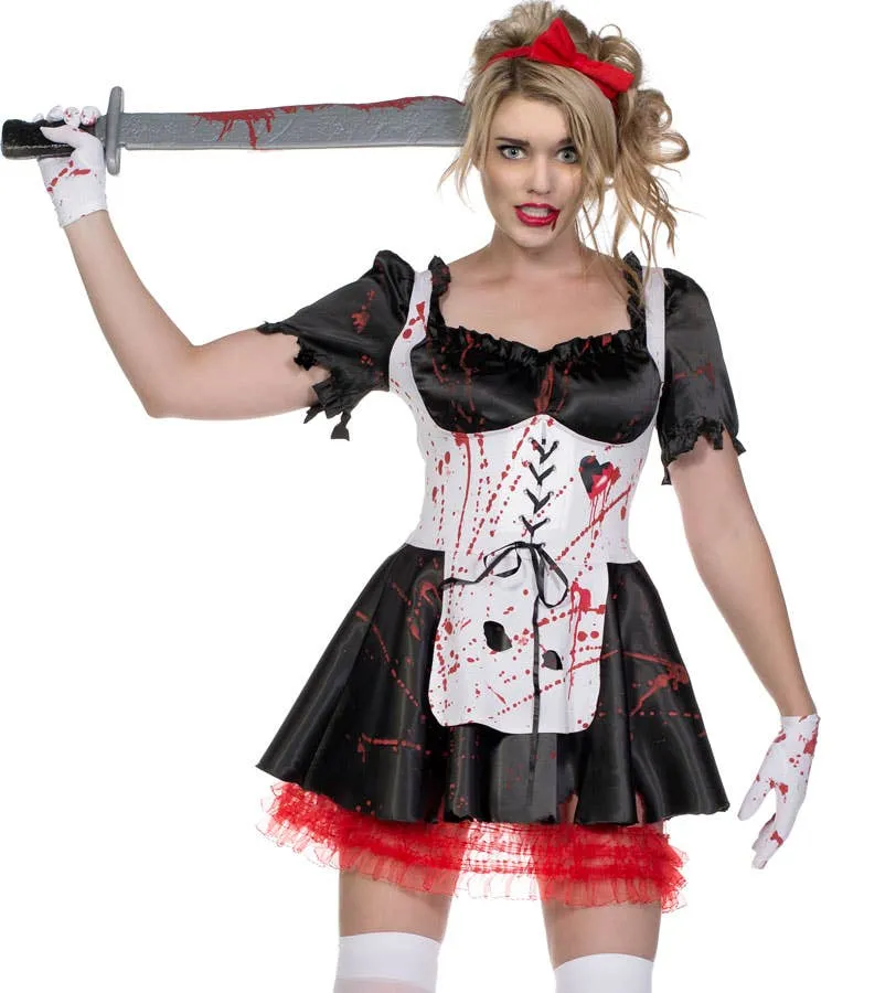 Zombie Malice in Wonderland Womens Halloween Costume