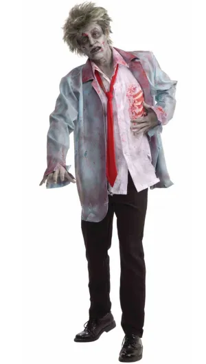 Zombie Man Halloween Fancy Dress Costume