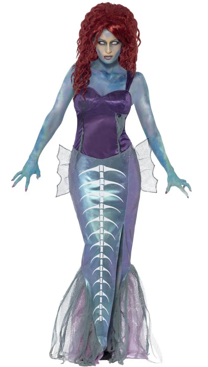 Zombie Mermaid Womens Halloween Costume