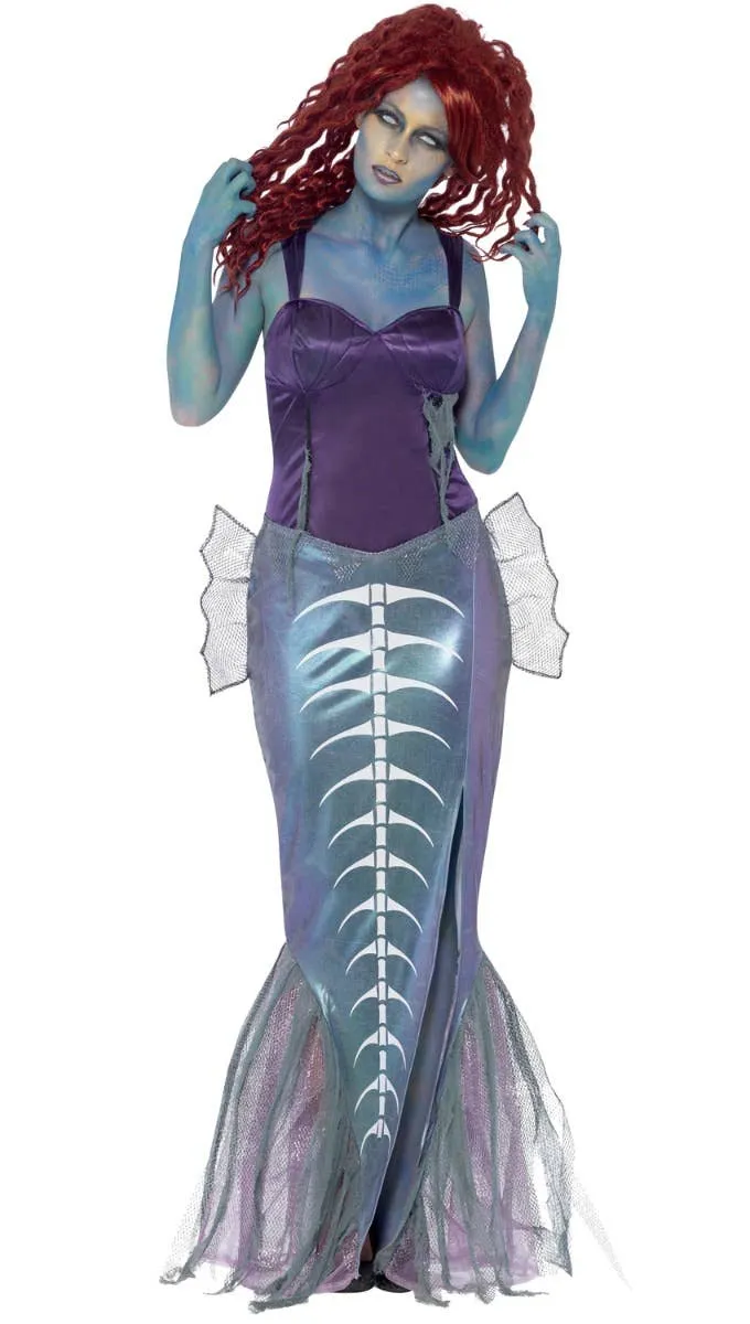 Zombie Mermaid Womens Halloween Costume