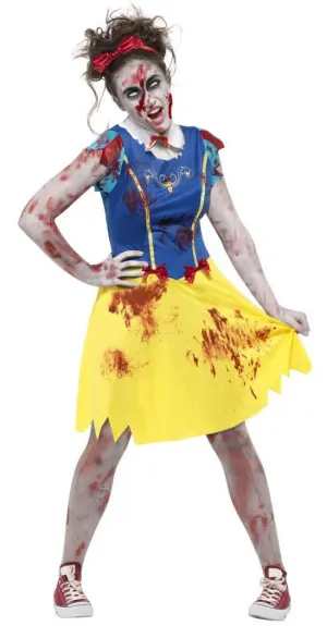 Zombie Miss Snow Teen Girls Halloween Costume