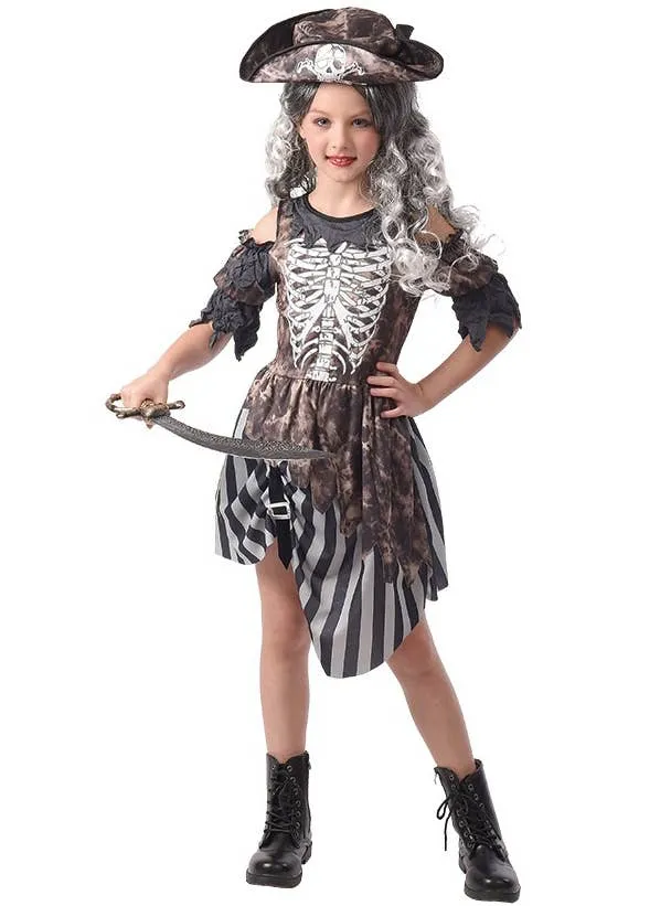 Zombie Pirate Girls Halloween Costume