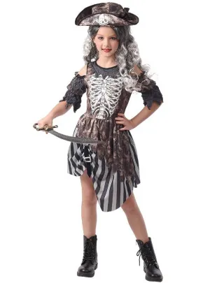 Zombie Pirate Girls Halloween Costume