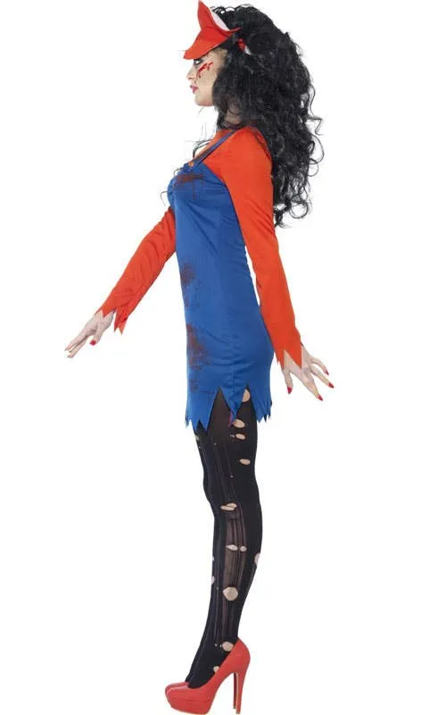 Zombie Plumber Womens Halloween Costume