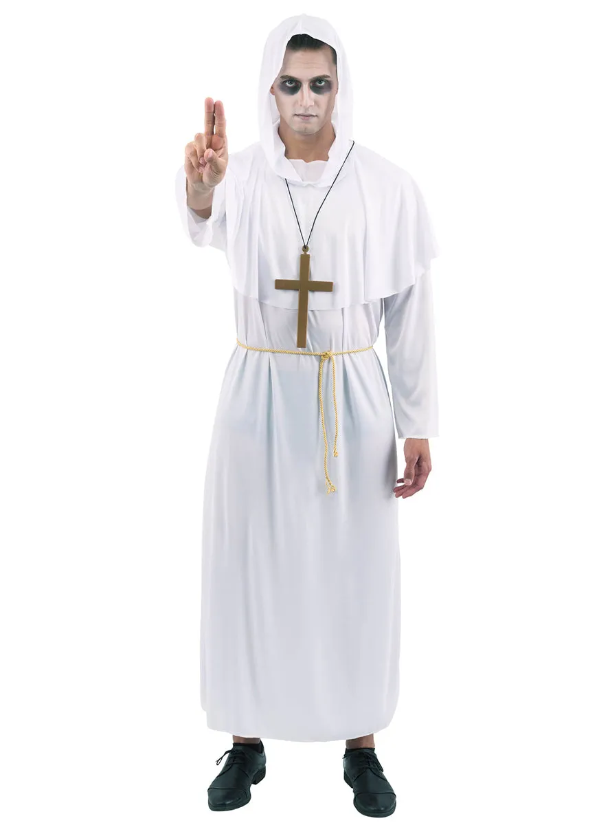 Zombie Priest Mens White Halloween Costume