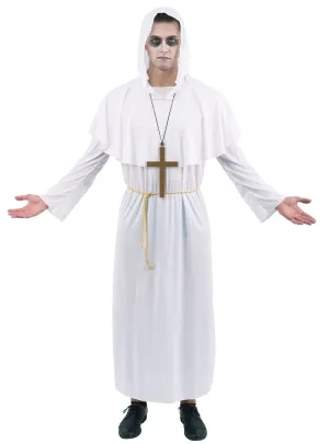 Zombie Priest Mens White Halloween Costume