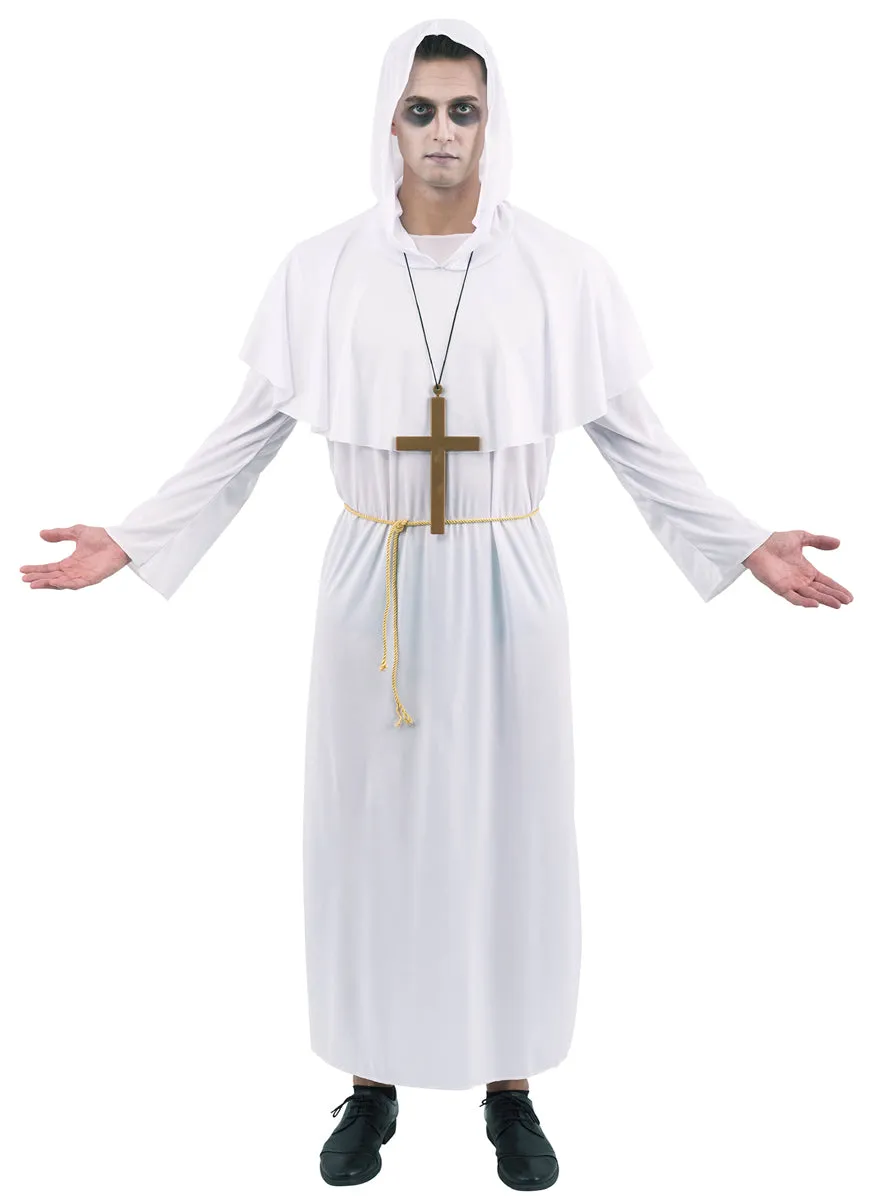 Zombie Priest Mens White Halloween Costume