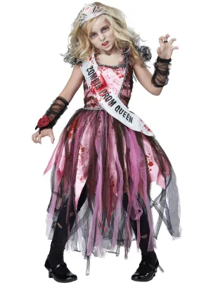 Zombie Prom Queen Girls Halloween Costume