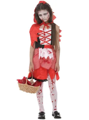 Zombie Red Riding Hood Girls Halloween Costume