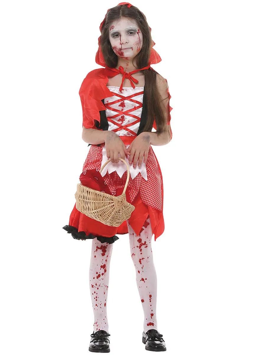 Zombie Red Riding Hood Girls Halloween Costume
