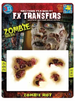 Zombie Rot 3D Latex Free Realistic Halloween Wound